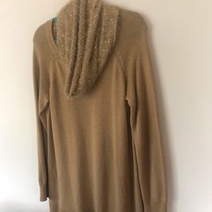 Tunic Sweater with Cowl Scarf